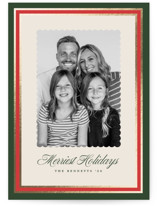 Festive Frame Foil-Pressed Holiday Cards