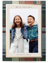 Heritage Plaid Foil-Pressed Holiday Cards