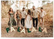 Fa la la la Foil Foil-Pressed Holiday Cards
