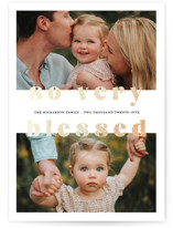 So Very Blessed Foil-Pressed Holiday Cards