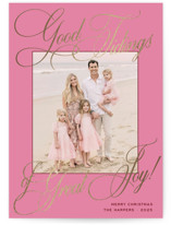 Praline Foil-Pressed Holiday Cards