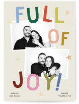 Full of Joy (& Cheer) Foil-Pressed Holiday Cards