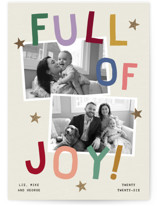 Full of Joy (& Cheer) Foil-Pressed Holiday Cards