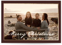 Scripted Frame Foil-Pressed Holiday Cards