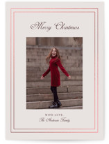 Minimal Frame Foil-Pressed Holiday Cards