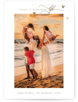 Magical Life Sparkles Foil-Pressed Holiday Cards