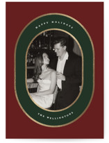 holiday velvet Foil-Pressed Holiday Cards