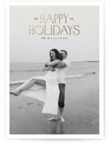 headline Foil-Pressed Holiday Cards