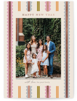 Swiggle Foil-Pressed Holiday Cards
