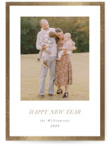 Bordered Foil-Pressed Holiday Cards