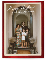 Vintage photo card Foil-Pressed Holiday Cards