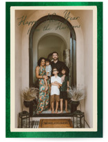 Vintage photo card Foil-Pressed Holiday Cards