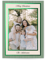 Little Stripes Foil-Pressed Holiday Cards