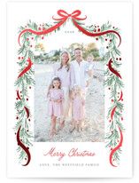 Soft Garland Foil-Pressed Holiday Cards