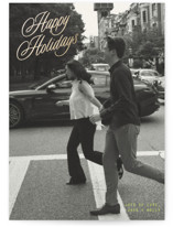 neon vintage Foil-Pressed Holiday Cards