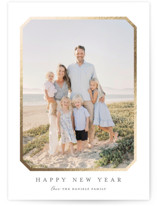 Vintage Bevel Foil-Pressed Holiday Cards