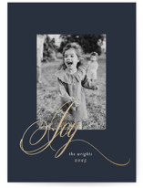 Joy Foil-Pressed Holiday Cards
