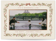 Le Ruban Foil-Pressed Holiday Cards