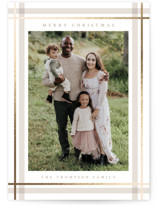 Traditional Plaid Foil-Pressed Holiday Cards
