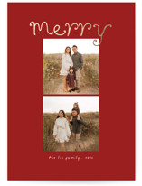 Playful Letters Foil-Pressed Holiday Cards