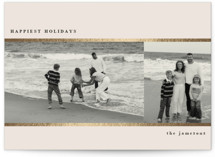 Double Line Foil-Pressed Holiday Cards
