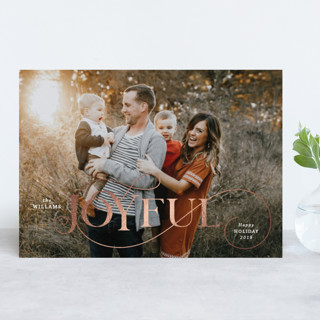 joyfully yours Foil-Pressed Holiday Cards