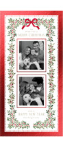 Elegance Framed Foil-Pressed Tall Holiday Cards