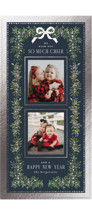 Elegance Framed Foil-Pressed Tall Holiday Cards