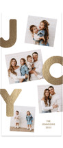Jumbled Joy Foil-Pressed Tall Holiday Cards