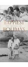 Happiest Moments Foil-Pressed Tall Holiday Cards