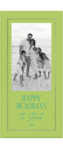 Holiday Pop Foil-Pressed Tall Holiday Cards