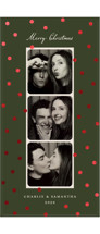 Merry Dots Foil-Pressed Tall Holiday Cards