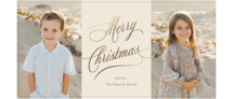 Center Aisle Foil-Pressed Tall Holiday Cards