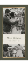 Classic Border Foil-Pressed Tall Holiday Cards