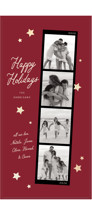 scrapbook stars Foil-Pressed Tall Holiday Cards