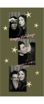 Photo Booth Star Foil-Pressed Tall Holiday Cards
