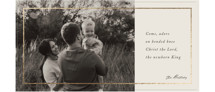 Simply Come Foil-Pressed Tall Holiday Cards