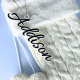 Personalized Stocking Tag Holiday Gift Wrap Embellishments