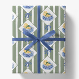 Duckling in a Teacup Gift Wrap Holiday Gift Wrap