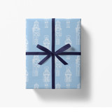 Blue Nutcracker Christmas Holiday Gift Wrap [Set of 5 Sheets] Holiday Gift Wrap