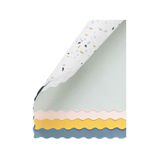 Terrazzo Pattern Gift Wrap, Two-sided -  Pack of 4 Sheets Holiday Gift Wrap