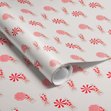 Santa on the Beach Tropical Christmas Wrapping Paper Holiday Gift Wrap