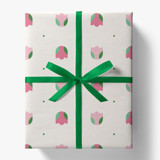 Pink Tulip Gift Wrap [Set of 5 Sheets] Holiday Gift Wrap