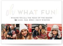 Oh What Fun Quad Gloss-Press Holiday CardsĀ®