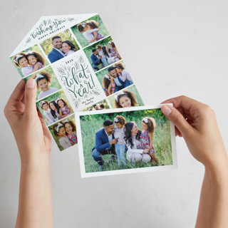 What a year grid All-in-One Holiday Cards