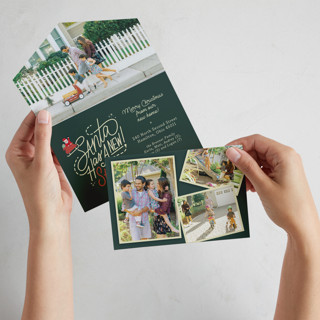 Santa Stop All-in-One Holiday Cards