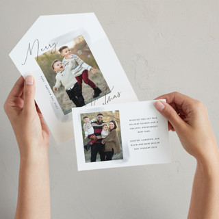 Sheer Wash All-in-One Holiday Cards