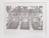 House: Landscape Custom Letterpress Print Custom & Commissioned Art