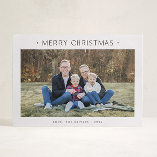 Dotted Letterpress Holiday Photo Cards