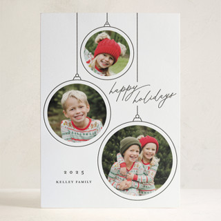 Ornaments Letterpress Holiday Photo Cards